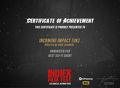 Indie X Film Fest Award Nomination