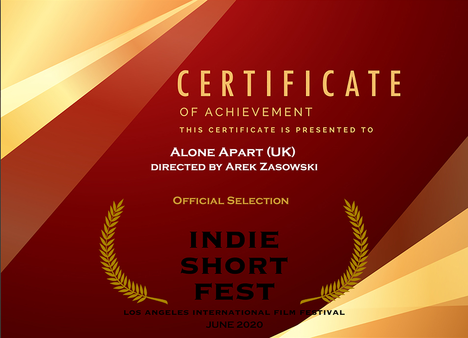 Official Selection - Alone Apart - Indie Short Fest Los Angeles
