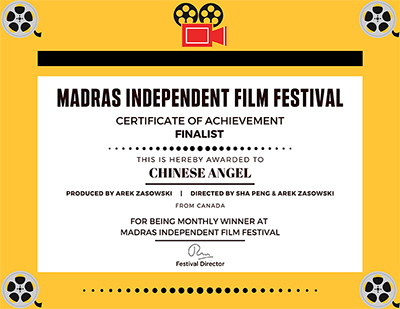 Finalist – May 2020 – Madras Independent Film Festival