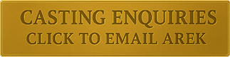 Gold button reading ‘Casting Enquiries Click to email Arek’ for contacting actor-director Arek Zasowski