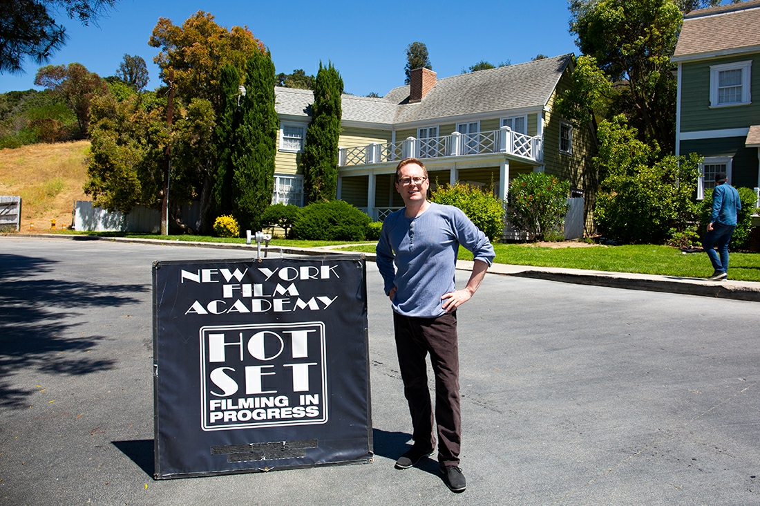 Arek Zasowski at the Backlot of Universal Studios Hollywood