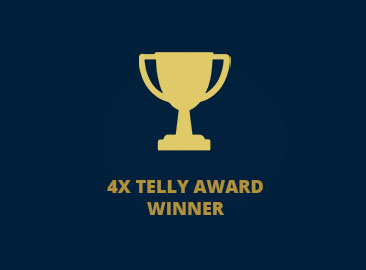 4X Telly Award Winner – Arek Zasowski Arek Zasowski 4X Telly Award Winner trophy icon – award-winning actor, director, and filmmaker
