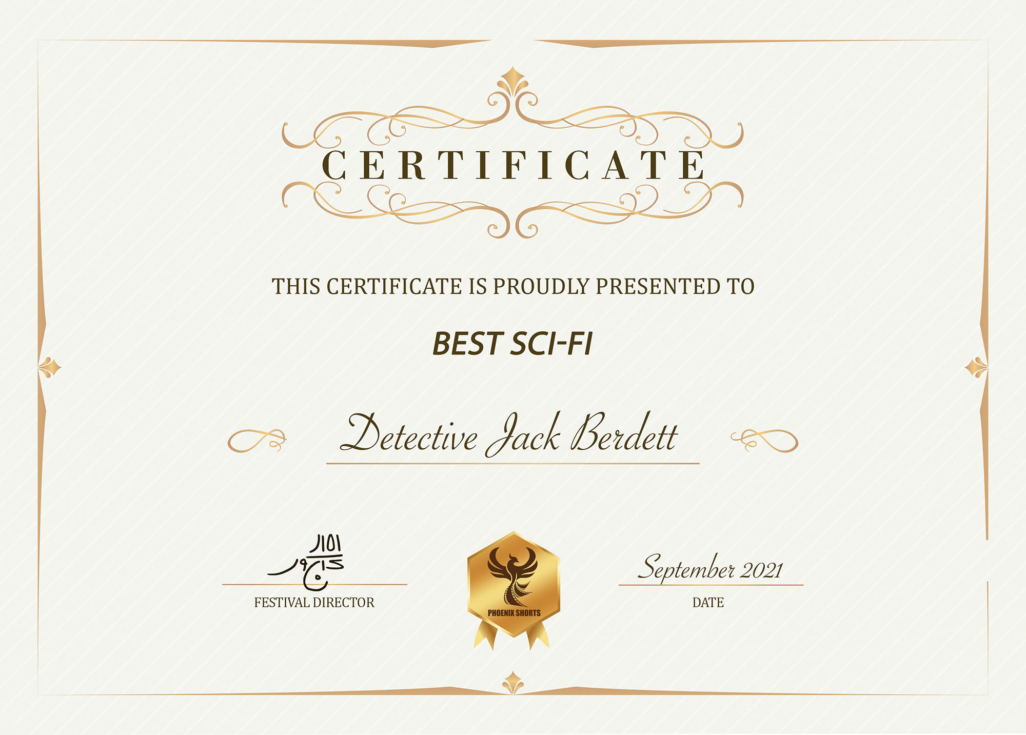 Best Sci-Fi Short – Phoenix Shorts Film Festival Canada 2021