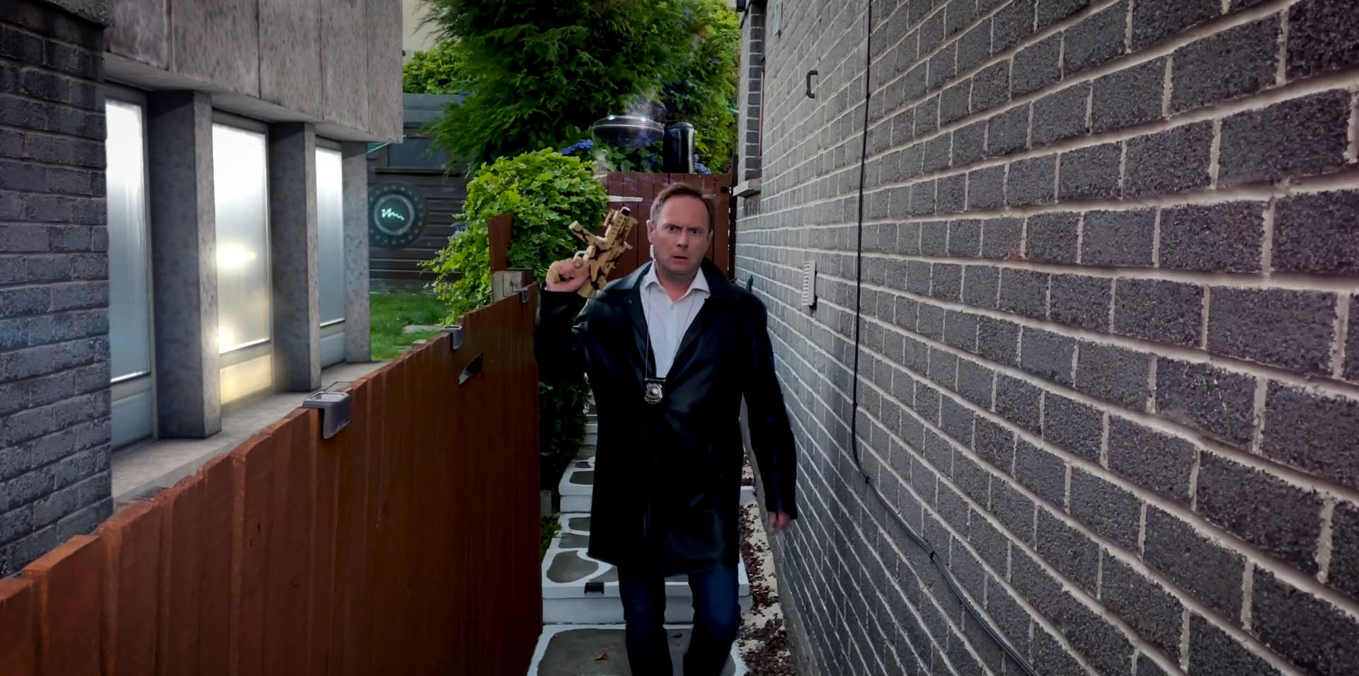 Drone confrontation and tactical escalation in Detective Jack Berdett