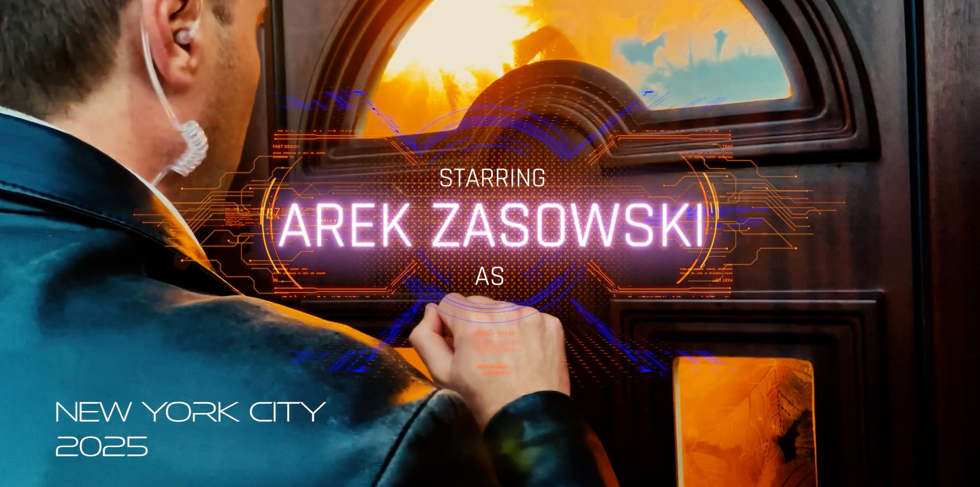 New York 2025 futuristic production still from Detective Jack Berdett