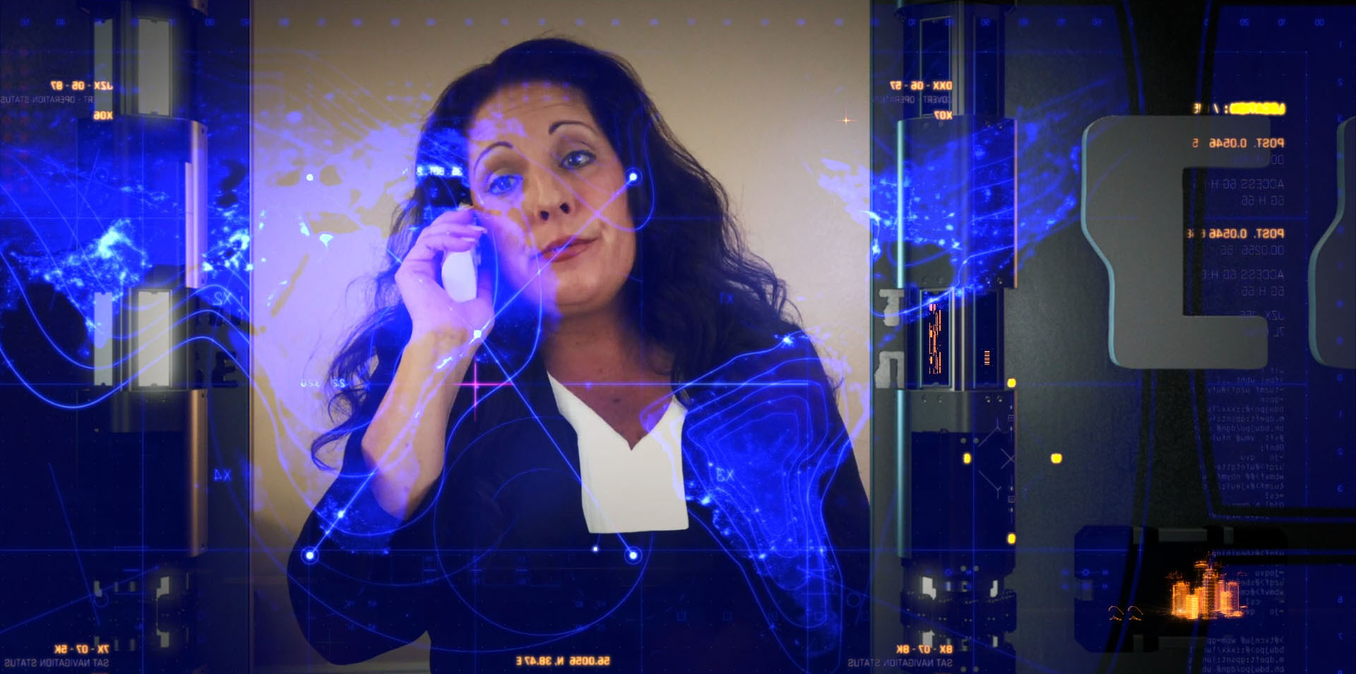 CIA Chief Wendy Fout coordinating tactical response in Detective Jack Berdett