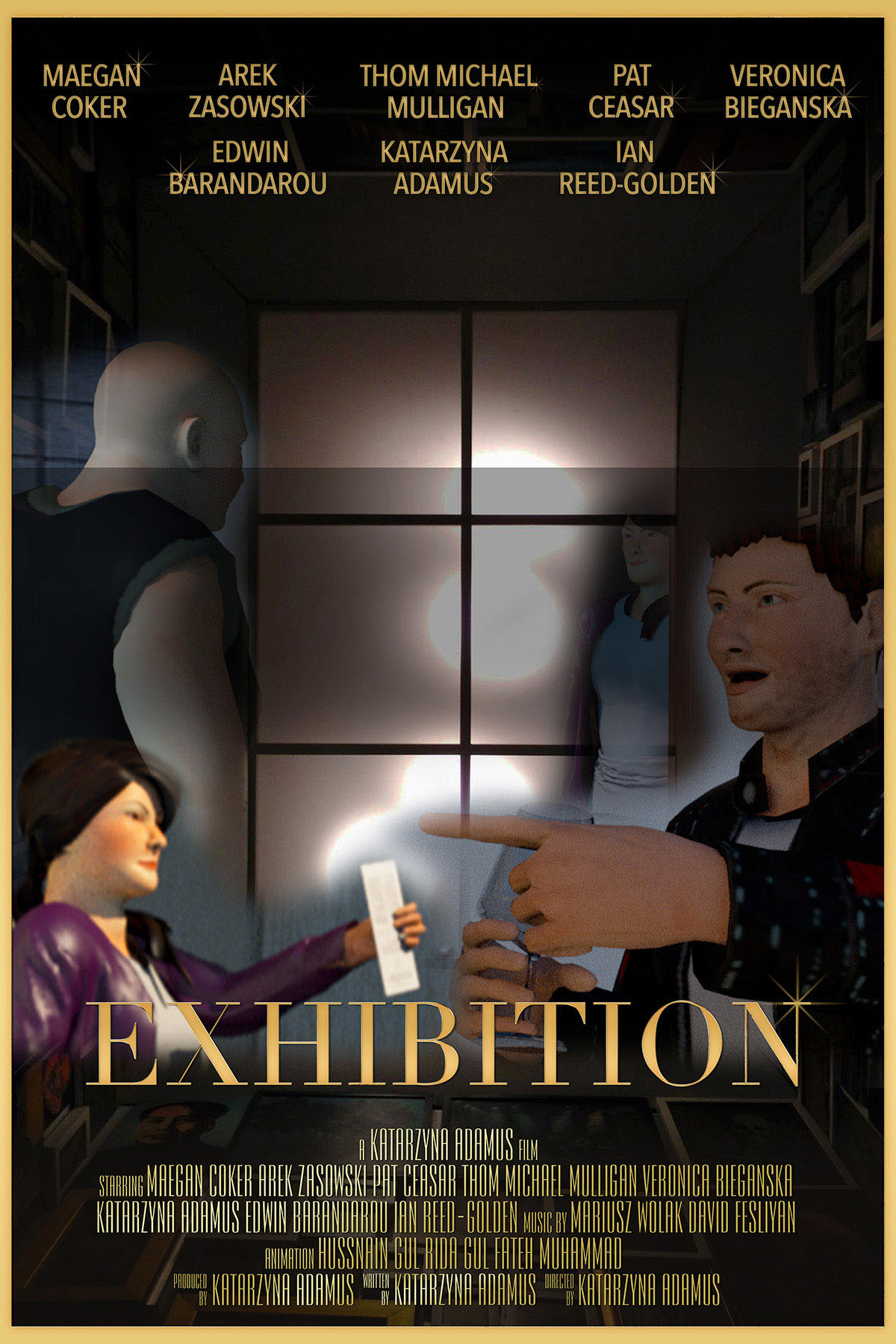 Exhibition animated film poster directed by Katarzyna Adamus featuring Arek Zasowski in an intimate story of Maria and Henry’s crumbling marriage.