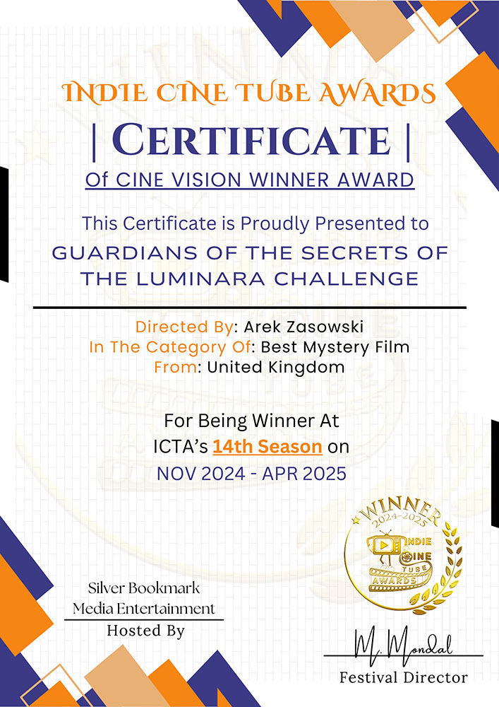Guardians of the Secrets of the Luminara Challenge Best Mystery Film Indie Cinema Tube Awards India 2025