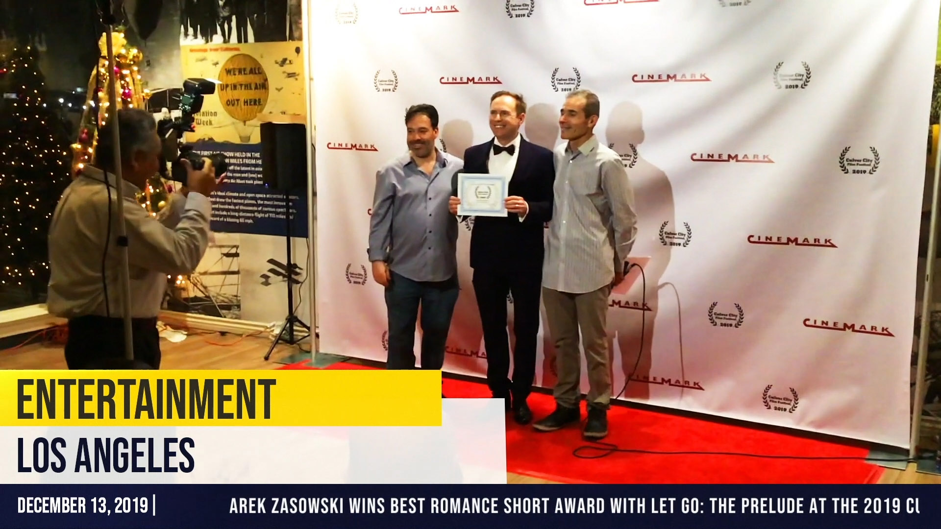 Arek Zasowski Wins best Romance Short Award at Culver City Film Festival 2019 Thumbnail